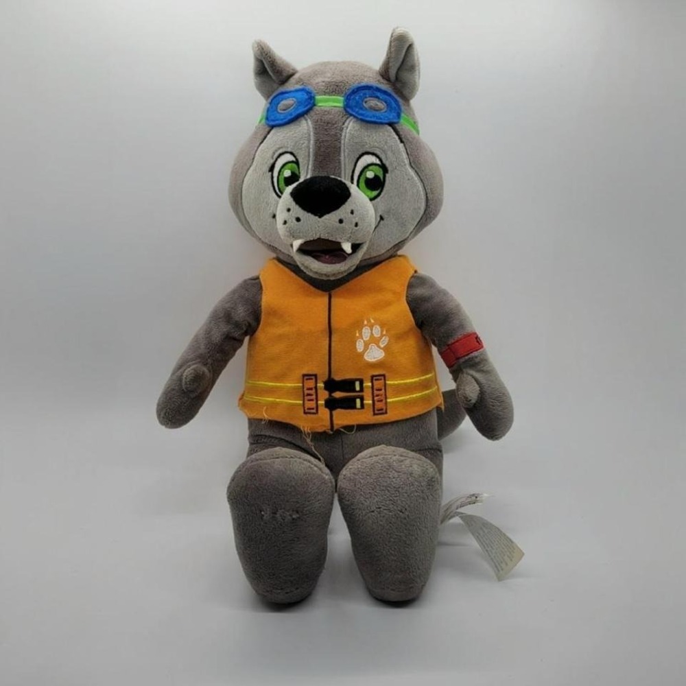 Great Wolf Lodge "Wiley the Wolf"‎ Plush Orange Swimsuit, and Goggles 16"